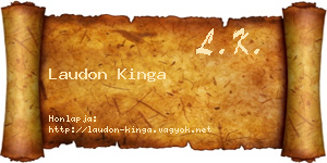 Laudon Kinga névjegykártya